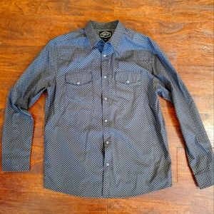 Gibson men's large western snap dress shirt